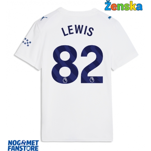 Manchester City Rico Lewis #82 Rezervni Dres za Ženska 2026-27 Kratak Rukav